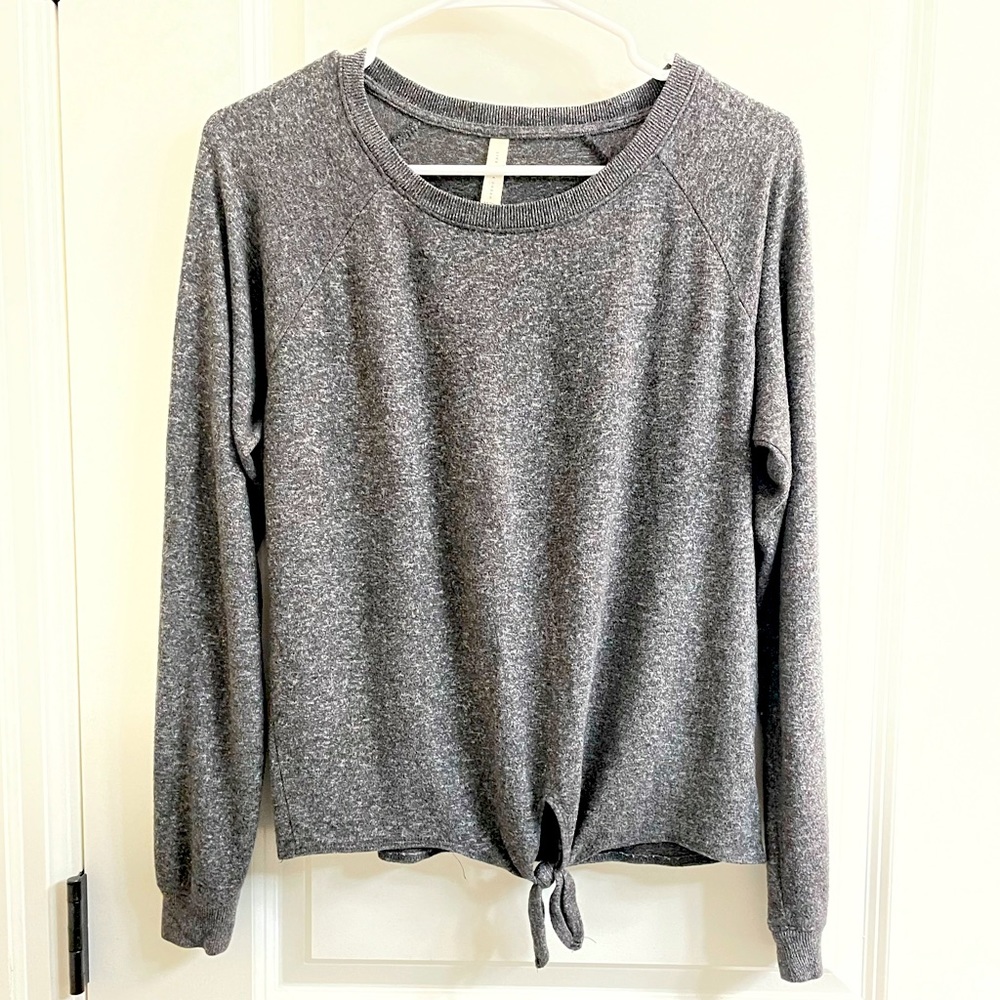 Aeropostale Charcoal Grey Knot Sweater